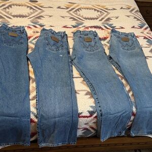 Wrangler Men's Straight Jeans - Blue